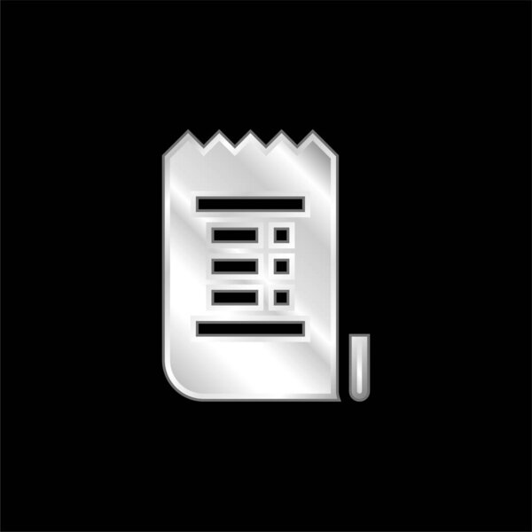 Покрытый серебром металлический значок