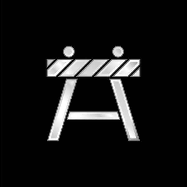 Серебристый баррикадный икона