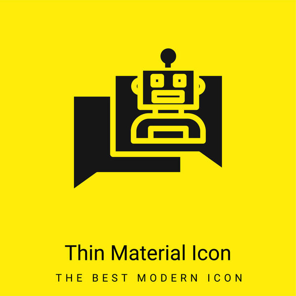 Значок минимального ярко-желтого материала