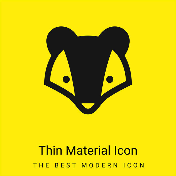 Символ минимального ярко-желтого материала