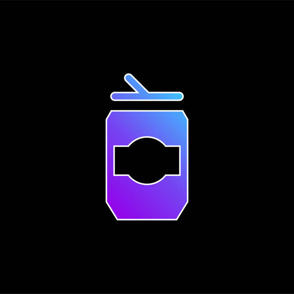 Beer Can blue gradient vector icon