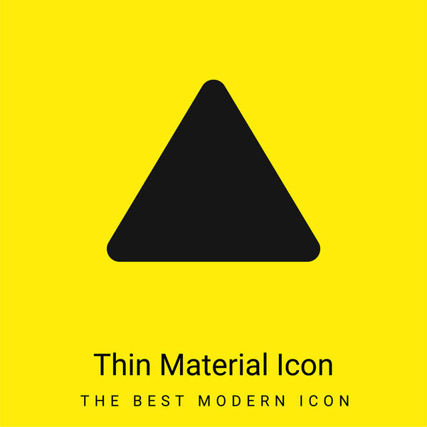 Icono Material Amarillo Brillante Mínimo Blanqueador — Vector de stock
