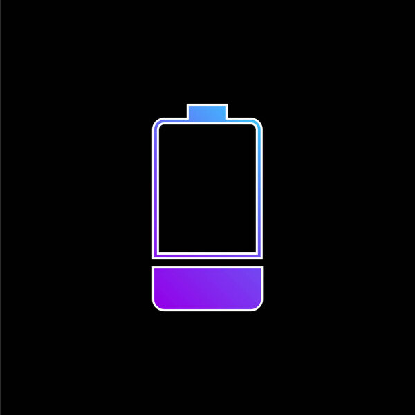 Battery blue gradient vector icon