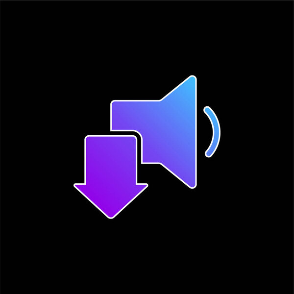 Arrow blue gradient vector icon