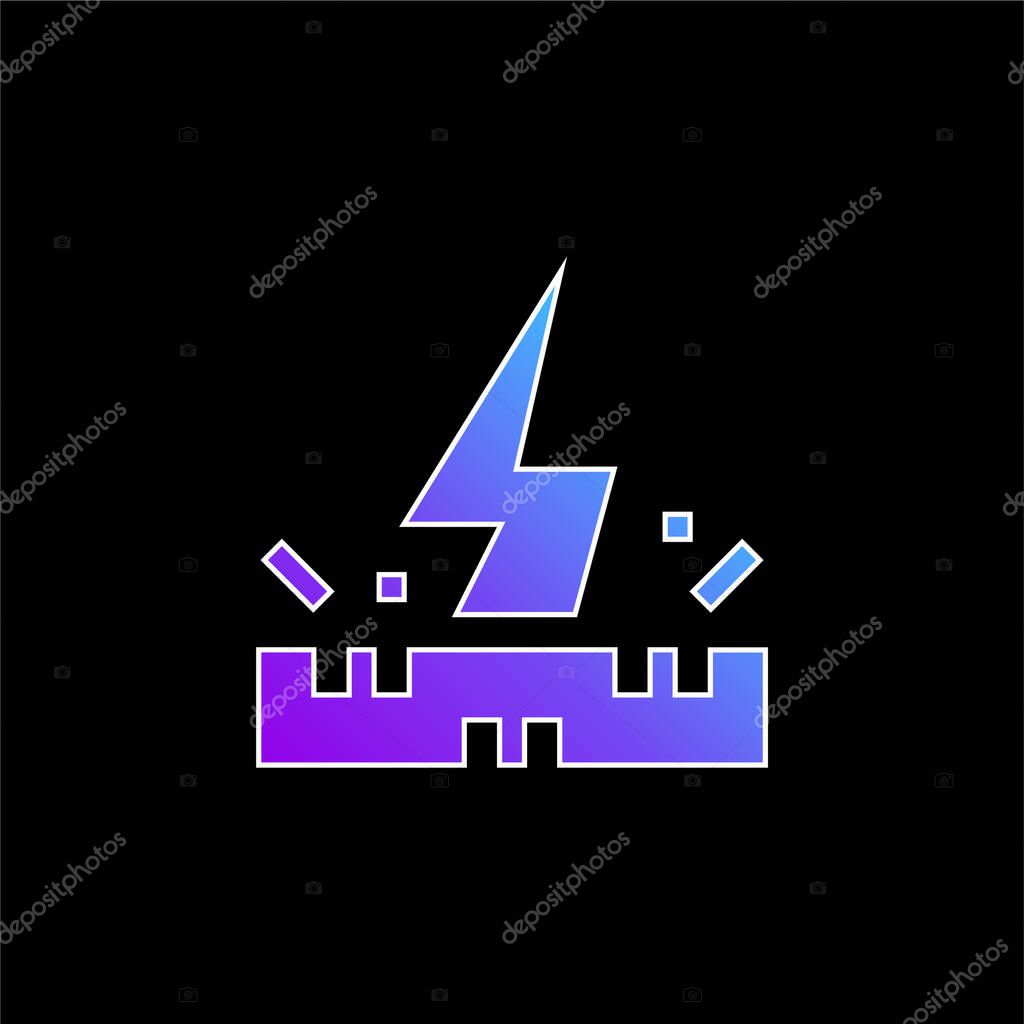Antistatic Fabric blue gradient vector icon