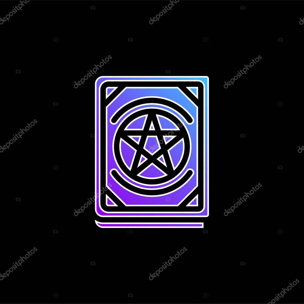 Book blue gradient vector icon