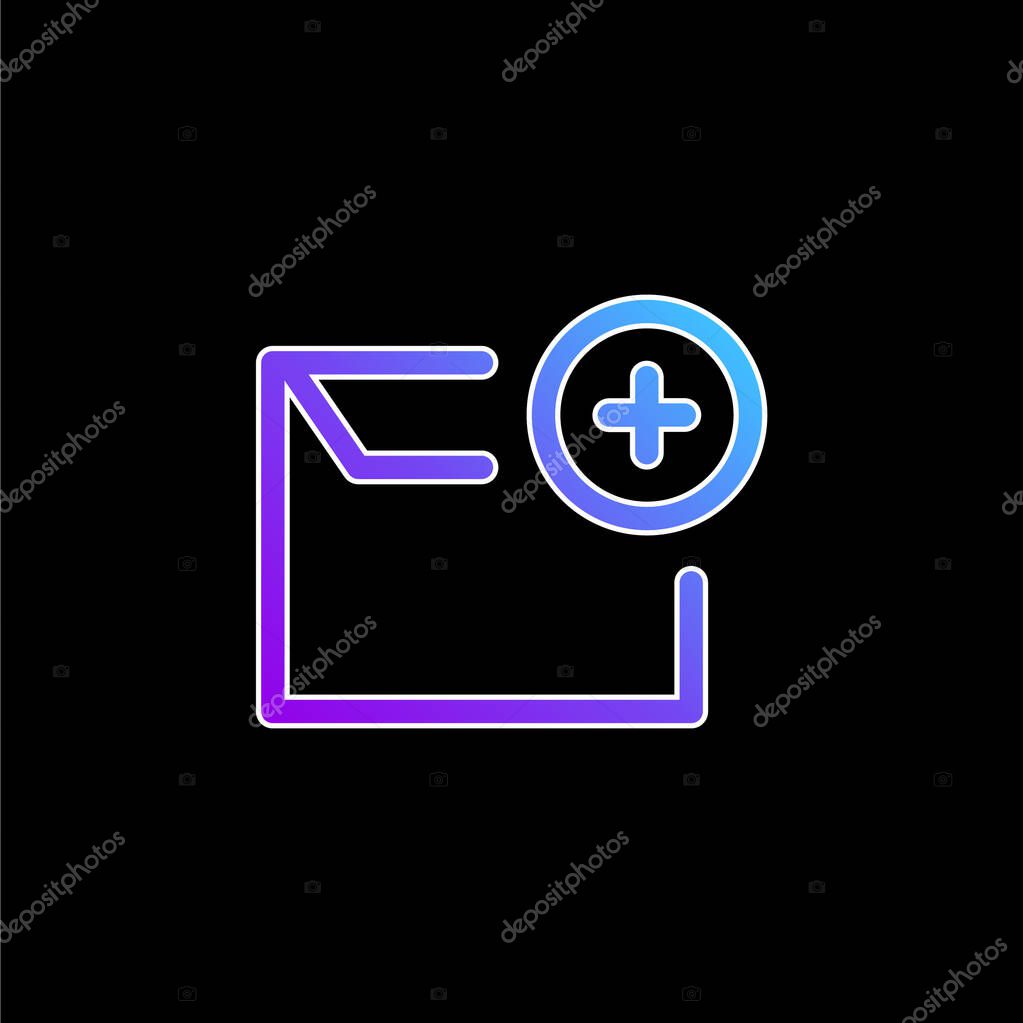 Add Email blue gradient vector icon