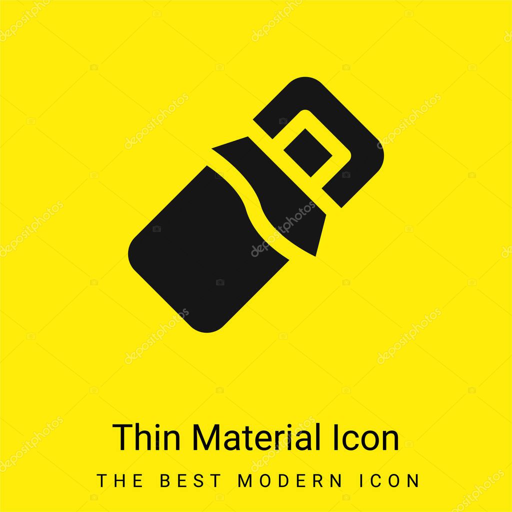 Bar minimal bright yellow material icon