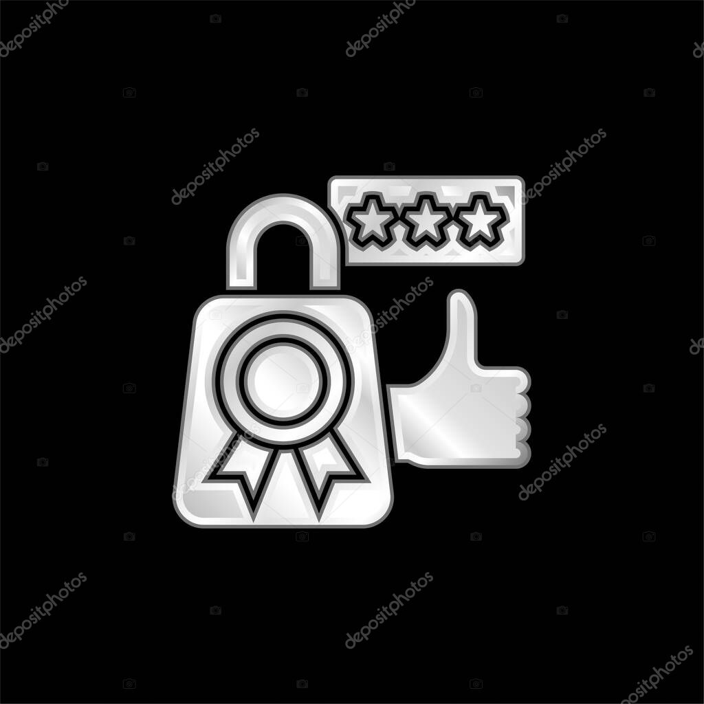 Best Seller silver plated metallic icon