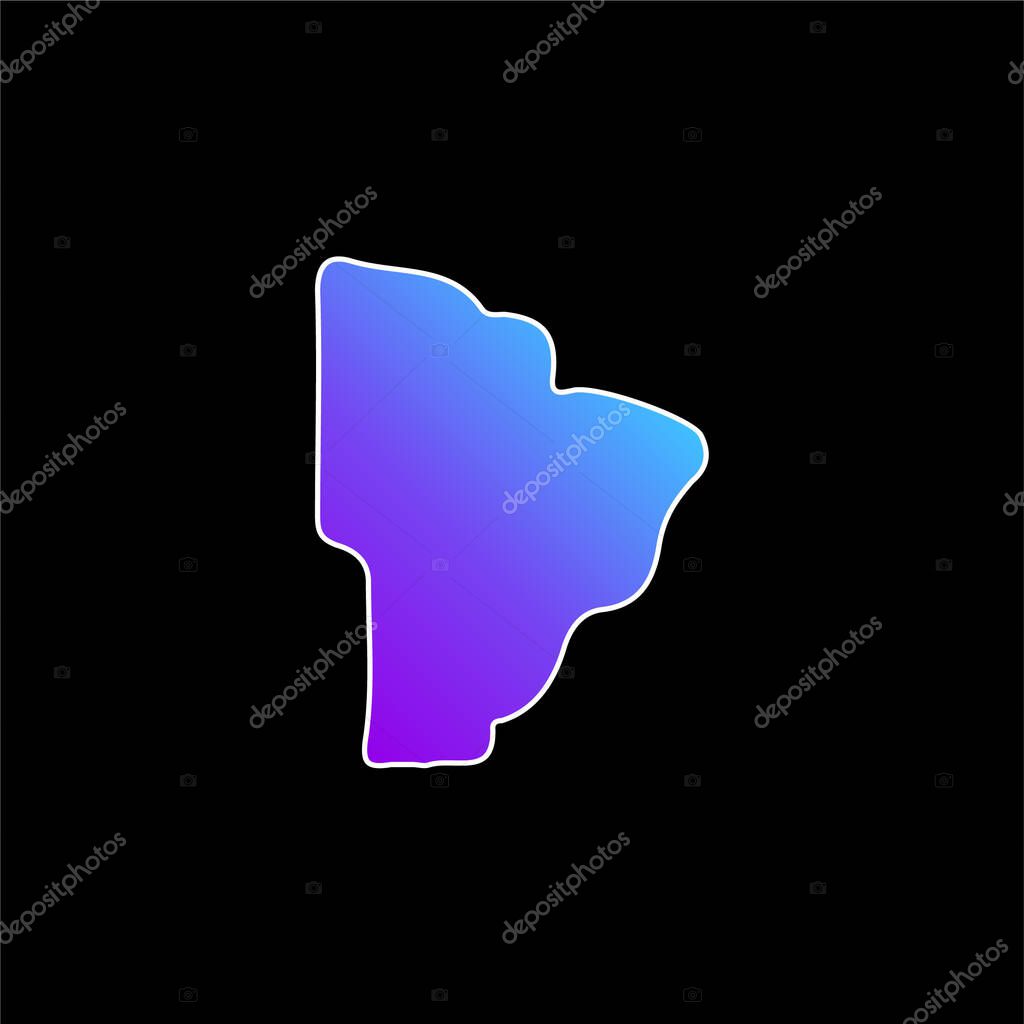 Brazil blue gradient vector icon