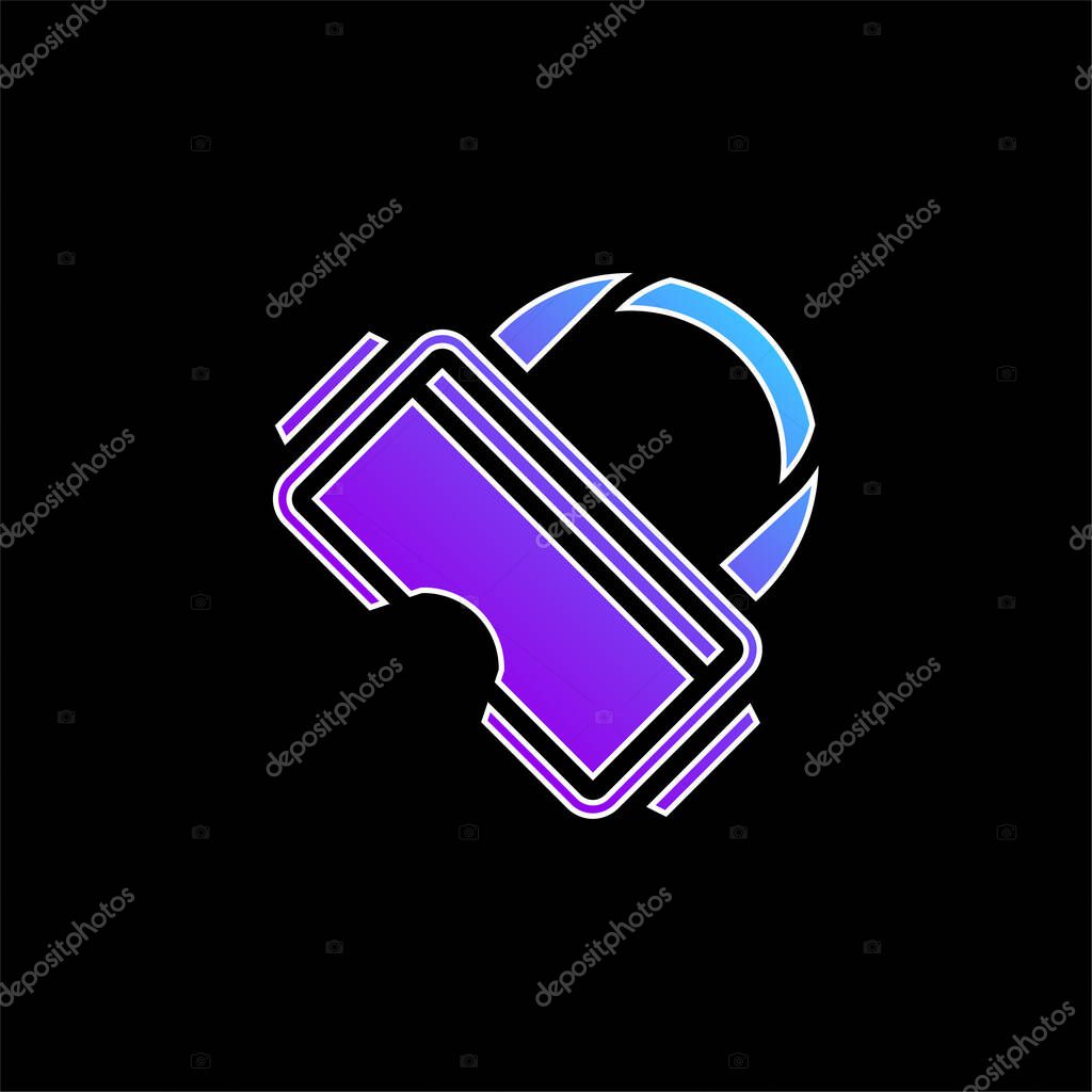 Ar Glasses blue gradient vector icon
