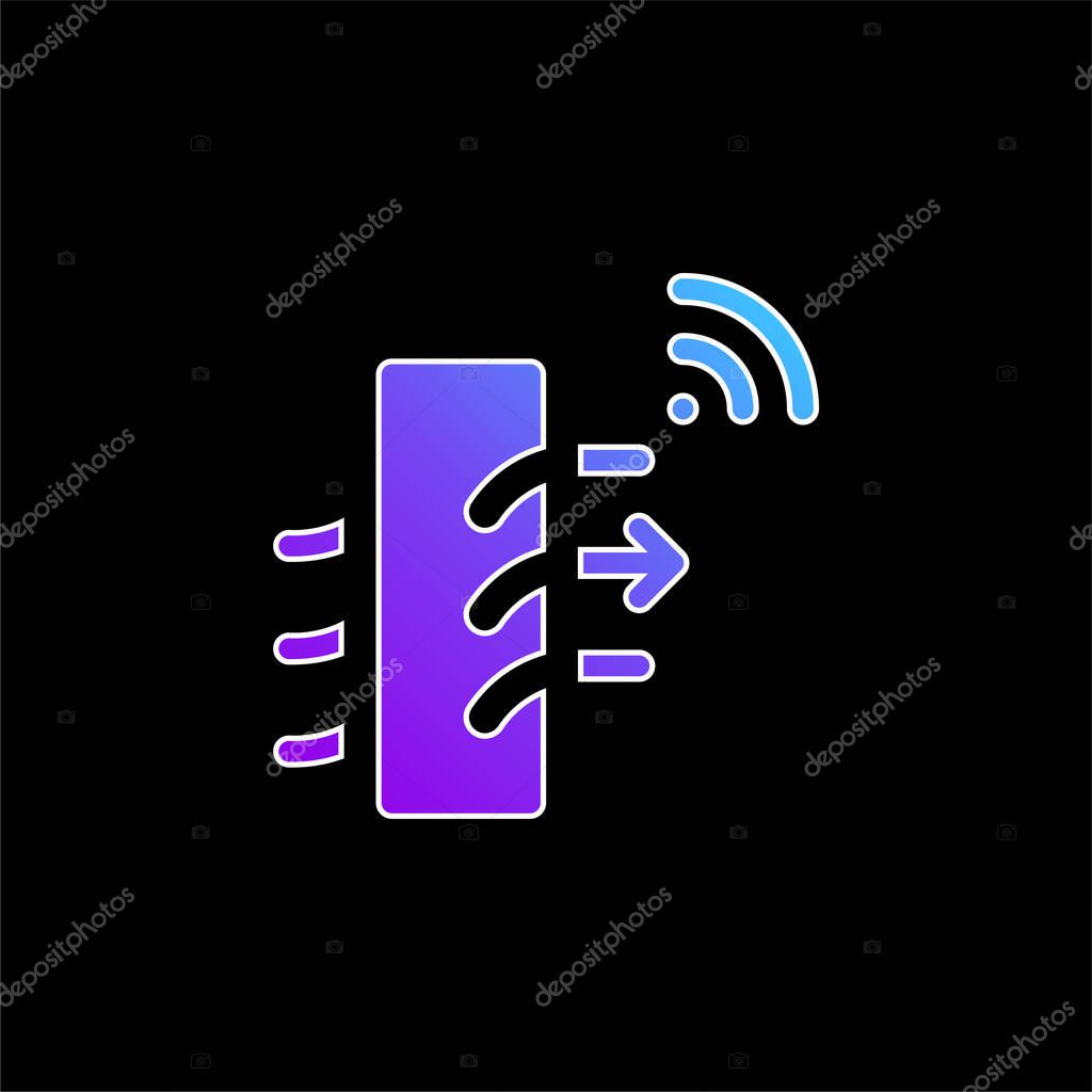 Air Purifier blue gradient vector icon