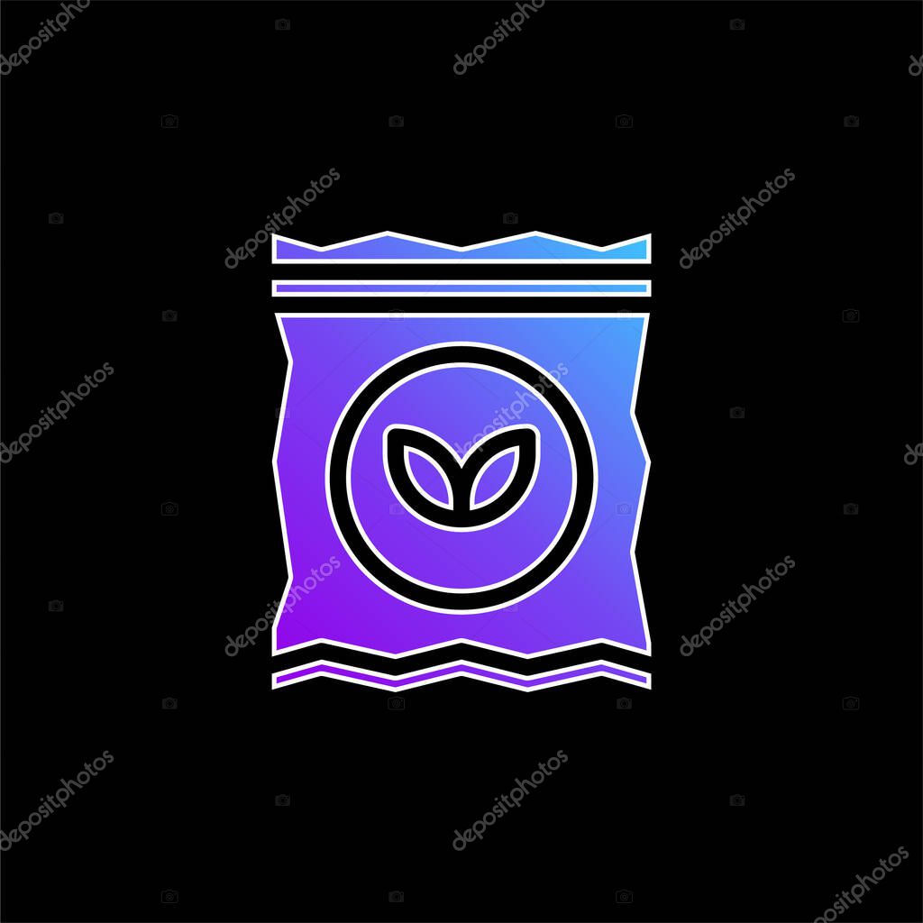 Bag blue gradient vector icon