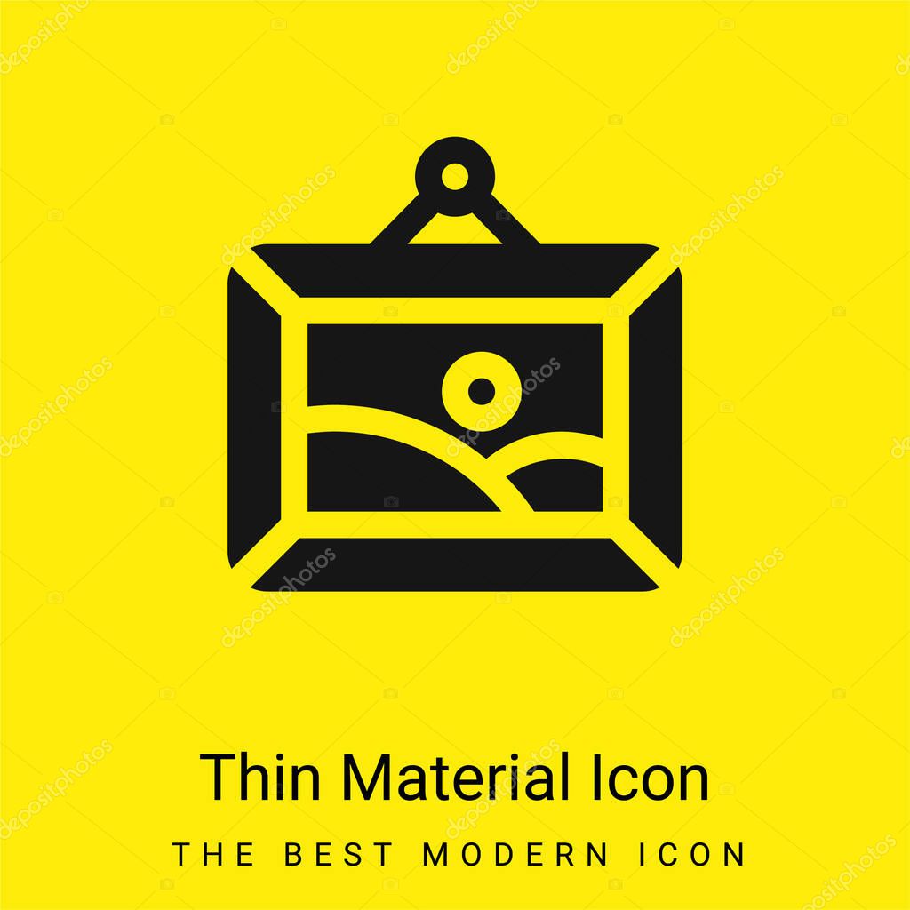 Artwork minimal bright yellow material icon