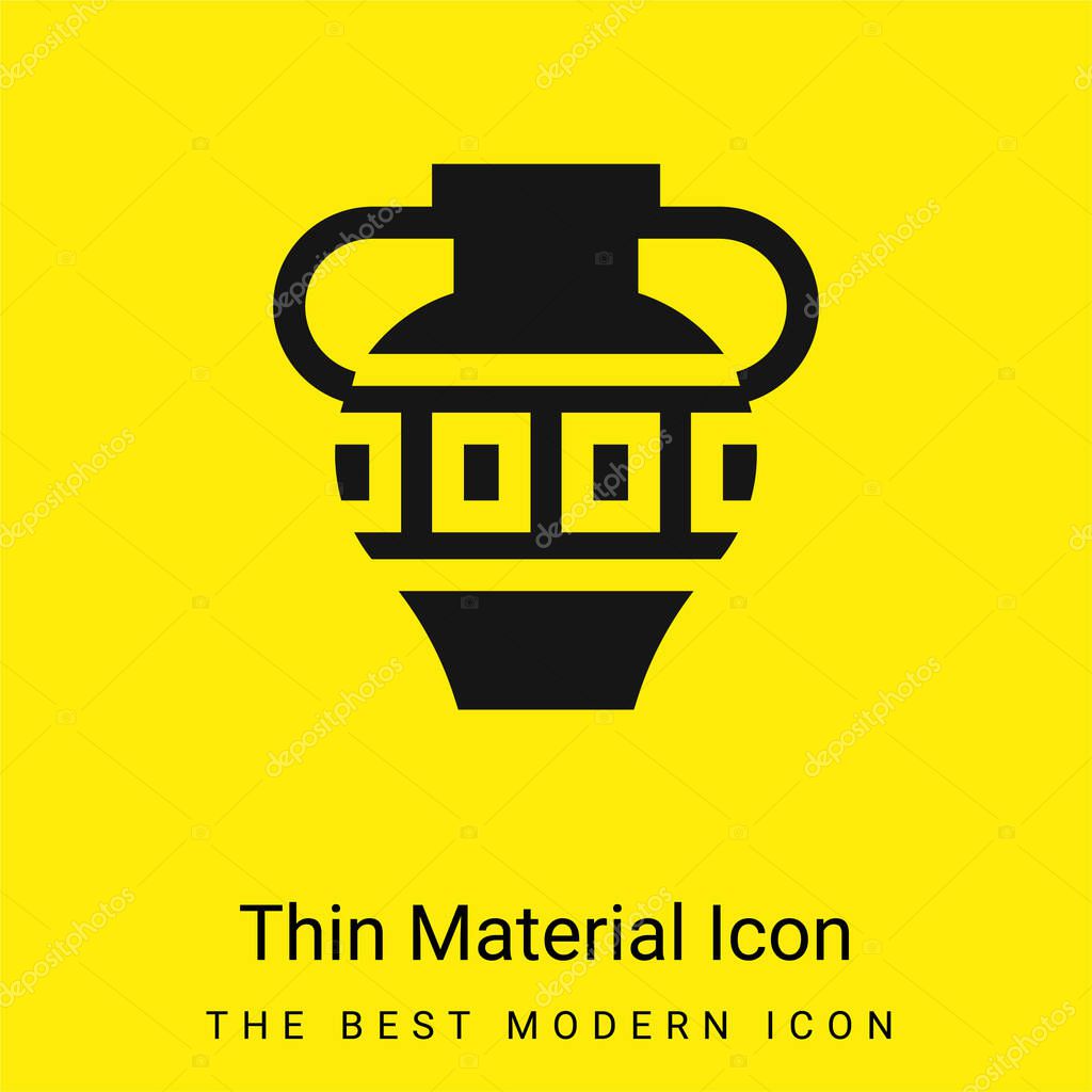 Amphora minimal bright yellow material icon