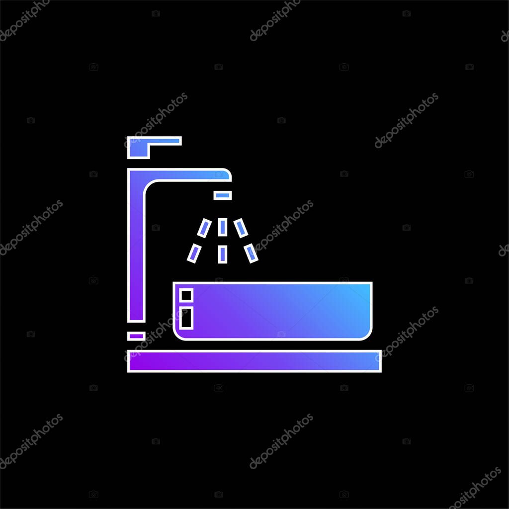 Basin blue gradient vector icon