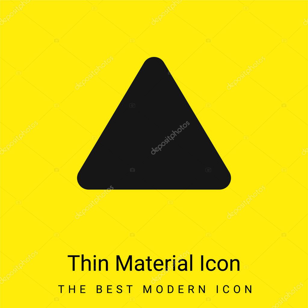 Bleach minimal bright yellow material icon