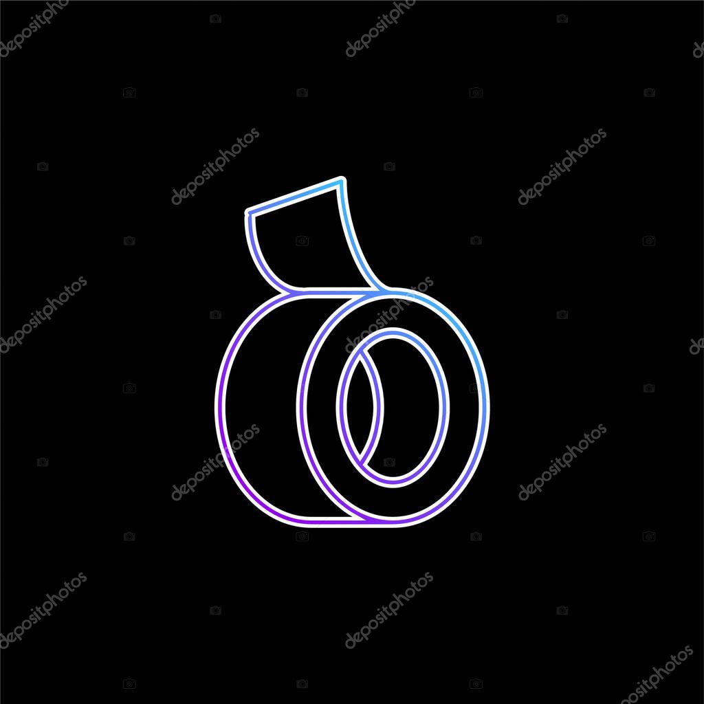 Adhesive Tape blue gradient vector icon