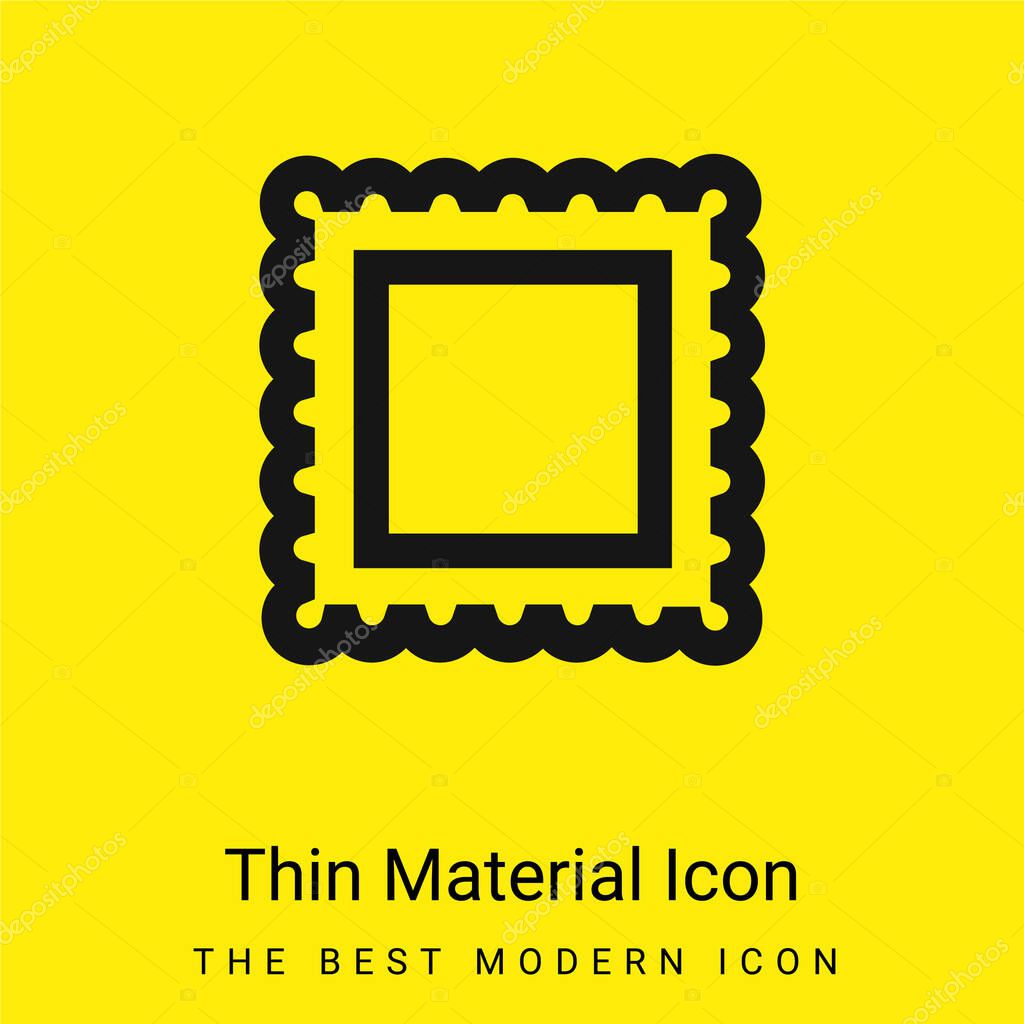 Border For Frame Pictures minimal bright yellow material icon