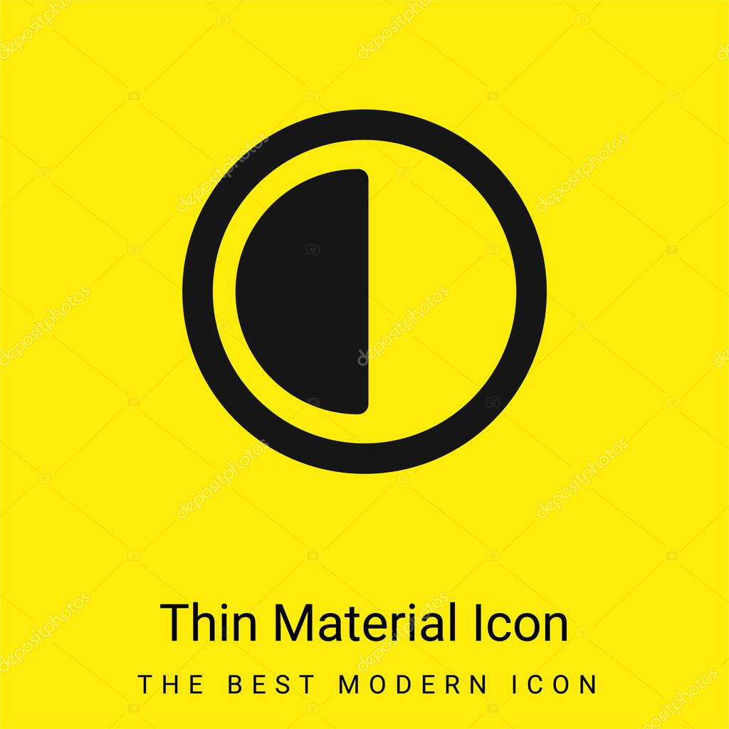 30 Minutes minimal bright yellow material icon