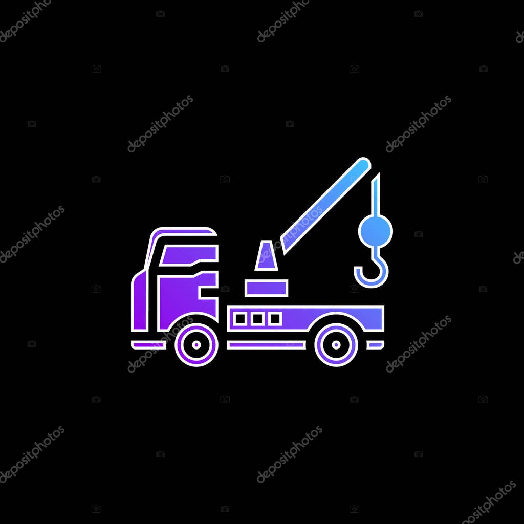 Breakdown blue gradient vector icon