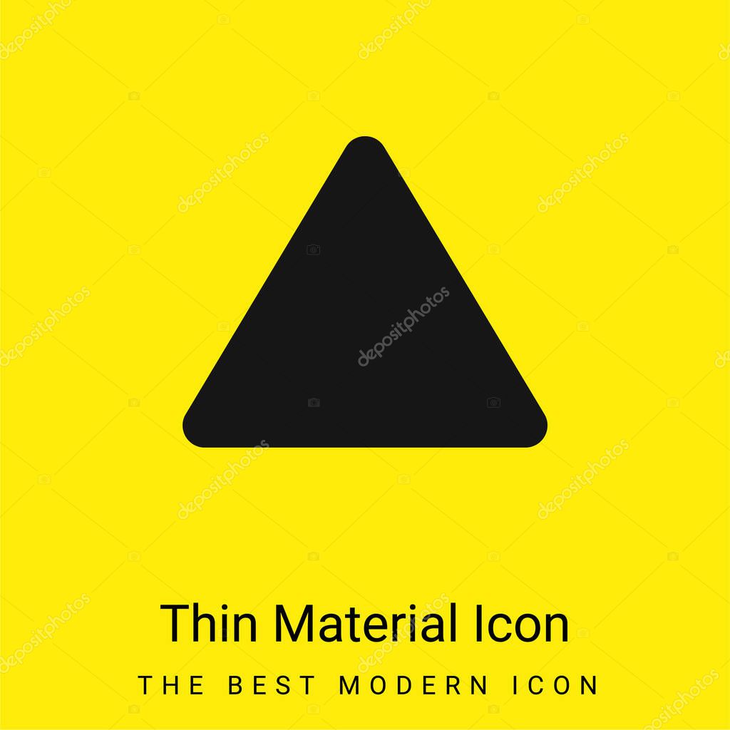 Bleach minimal bright yellow material icon