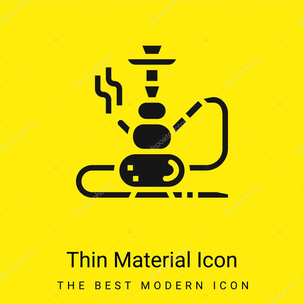 Bong minimal bright yellow material icon