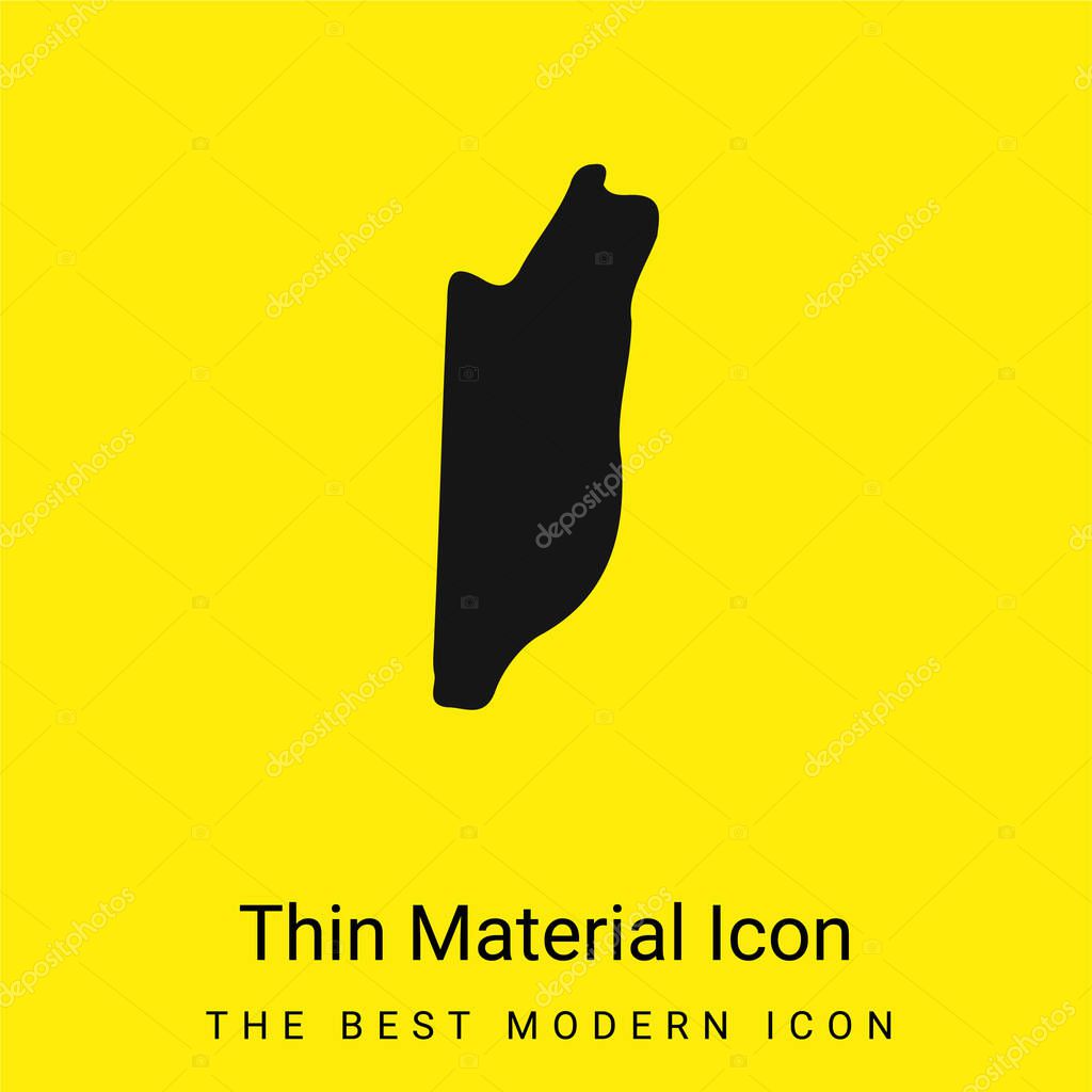 Belize minimal bright yellow material icon