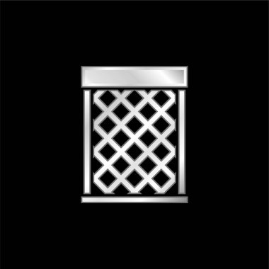 Gümüş kaplama metalik simge