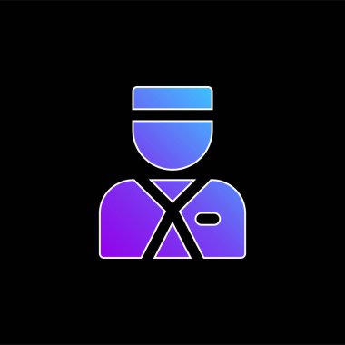 Belboy mavi gradyan vektör simgesi