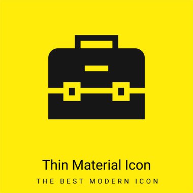 Evrak çantası en az parlak sarı madde simgesi
