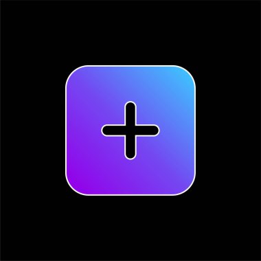 Mavi gradyan vektör simgesi ekle