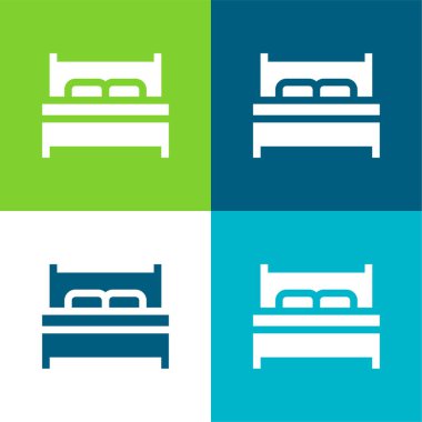 Yatak Düz 4 renk en küçük simge kümesi