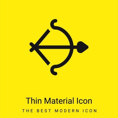 Arc minimal bright yellow material icon clipart