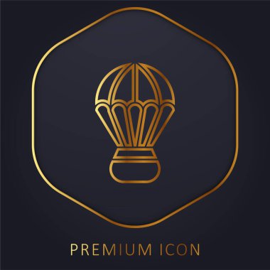 Adventure Sports golden line premium logo or icon clipart