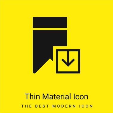 Yer imi en az parlak sarı madde simgesi