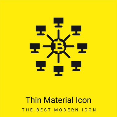 Bitcoinler en az parlak sarı madde simgesi