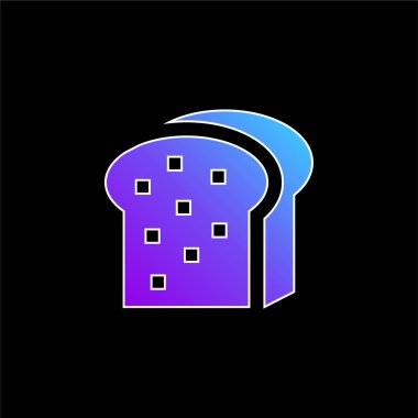 Ekmek mavisi gradyan vektör simgesi