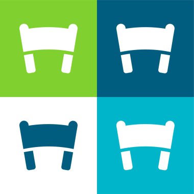 Sancak Düz 4 renk en küçük simge kümesi