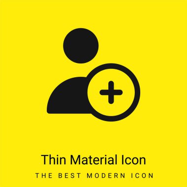 Kullanıcı minimal parlak madde simgesi ekle