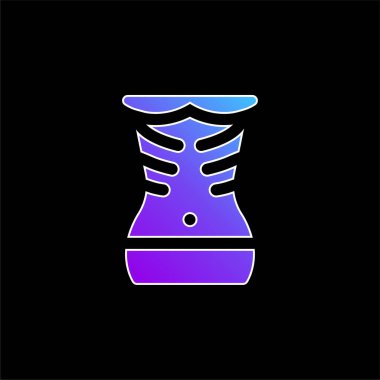 Anoreksi mavi gradyan vektör simgesi