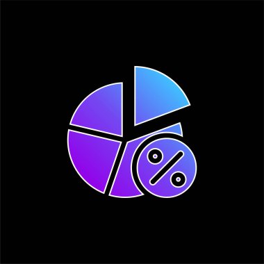 Analitik mavi gradyan vektör simgesi