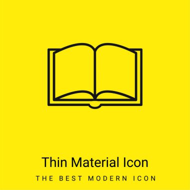 En İyi Görünüm 'den Açılan Kitap Asgari Parlak Sarı malzeme simgesi