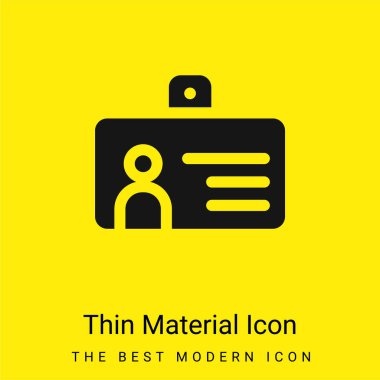 Rozet en az parlak sarı madde simgesi