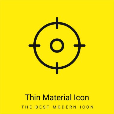 Aim minimal bright yellow material icon clipart