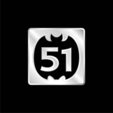 Sosyal Logo Gümüş Kaplama Metalik Simge