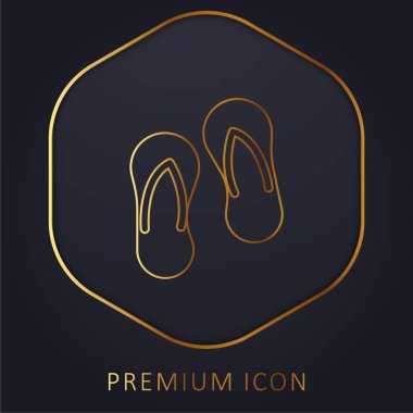 Plaj Terlikleri Altın Hat prim logosu veya simgesi