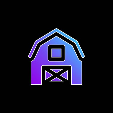 Ahır mavisi gradyan vektör simgesi