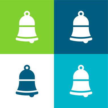 Bell Düz 4 renk simgesi seti