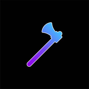 Axe mavi gradyan vektör simgesi